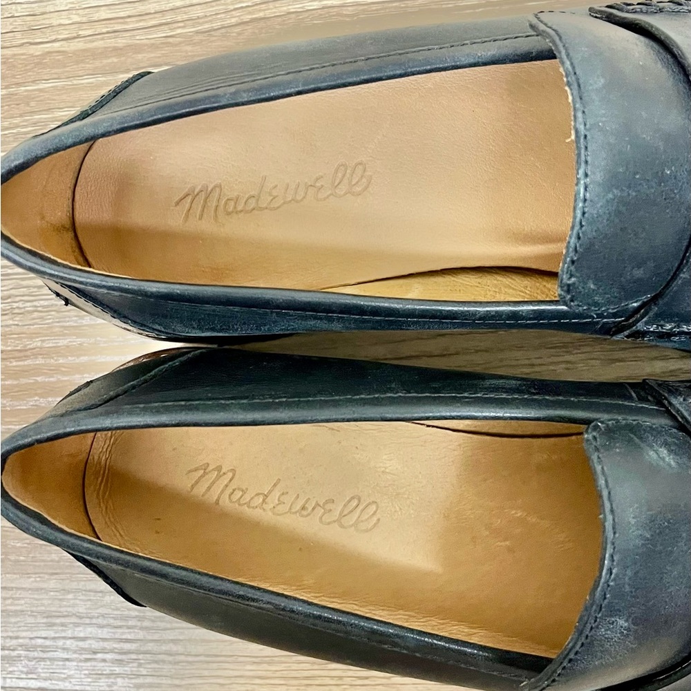 NWOT Madewell Corinne Lug Sole Loafer, Black, Size 9 - Picture 5 of 9